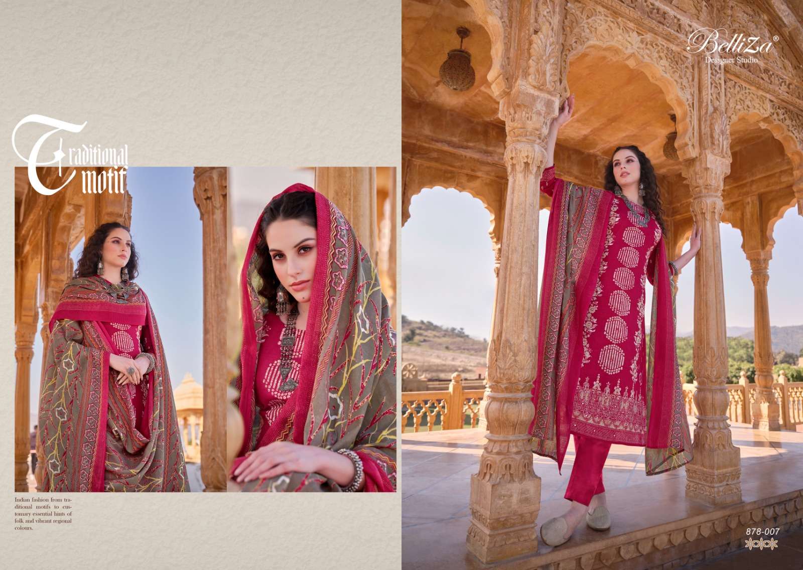 Belliza Mashuqa Cotton Digital Printed Dress Material Wholesale catalog