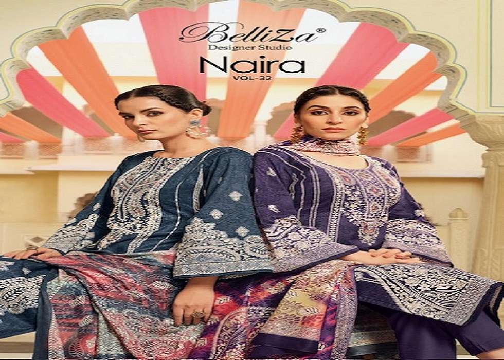Belliza Naira Vol-32 -Dress Material -Wholesale Catalog