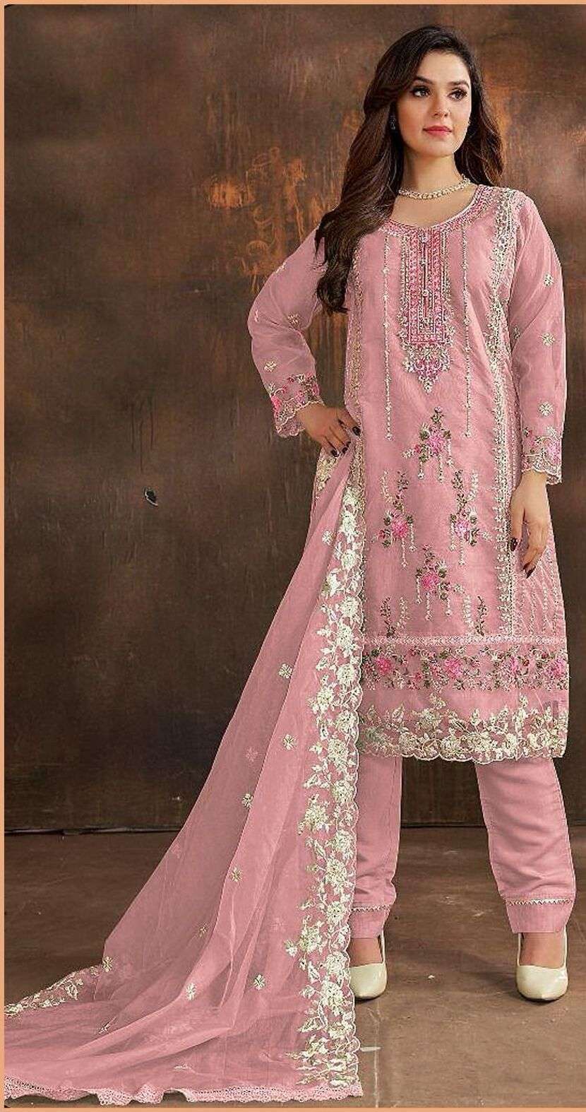 Bilqis B 19 A To D Organza Pakistani Suits Wholesale catalog