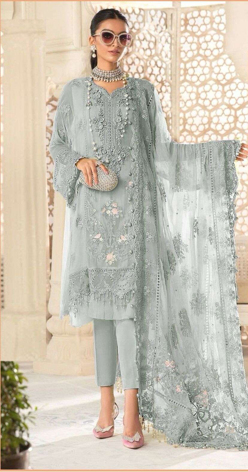 Bilqis B 25 A TO D Georgette Pakistani Suit Wholesale catalog