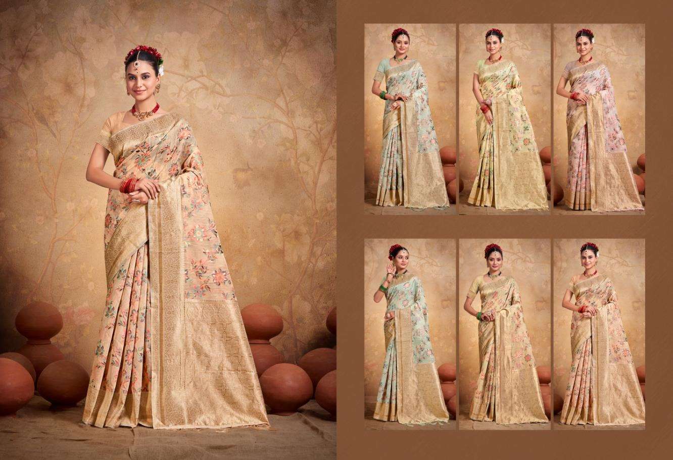 BUNAWAT FLORAL COTTON VOL-1 Saree Wholesale catalog