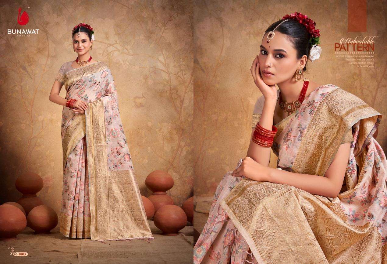 BUNAWAT FLORAL COTTON VOL-1 Saree Wholesale catalog