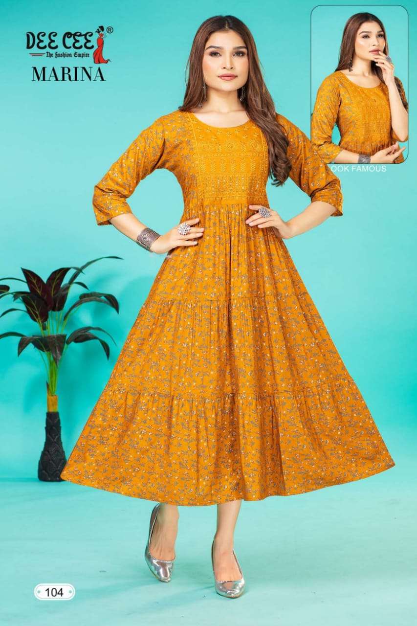 DEECEE MARINA Kurti Wholesale catalog