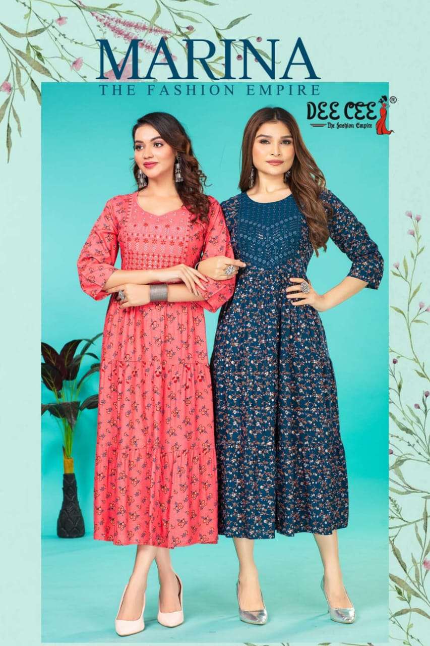 DEECEE MARINA Kurti Wholesale catalog