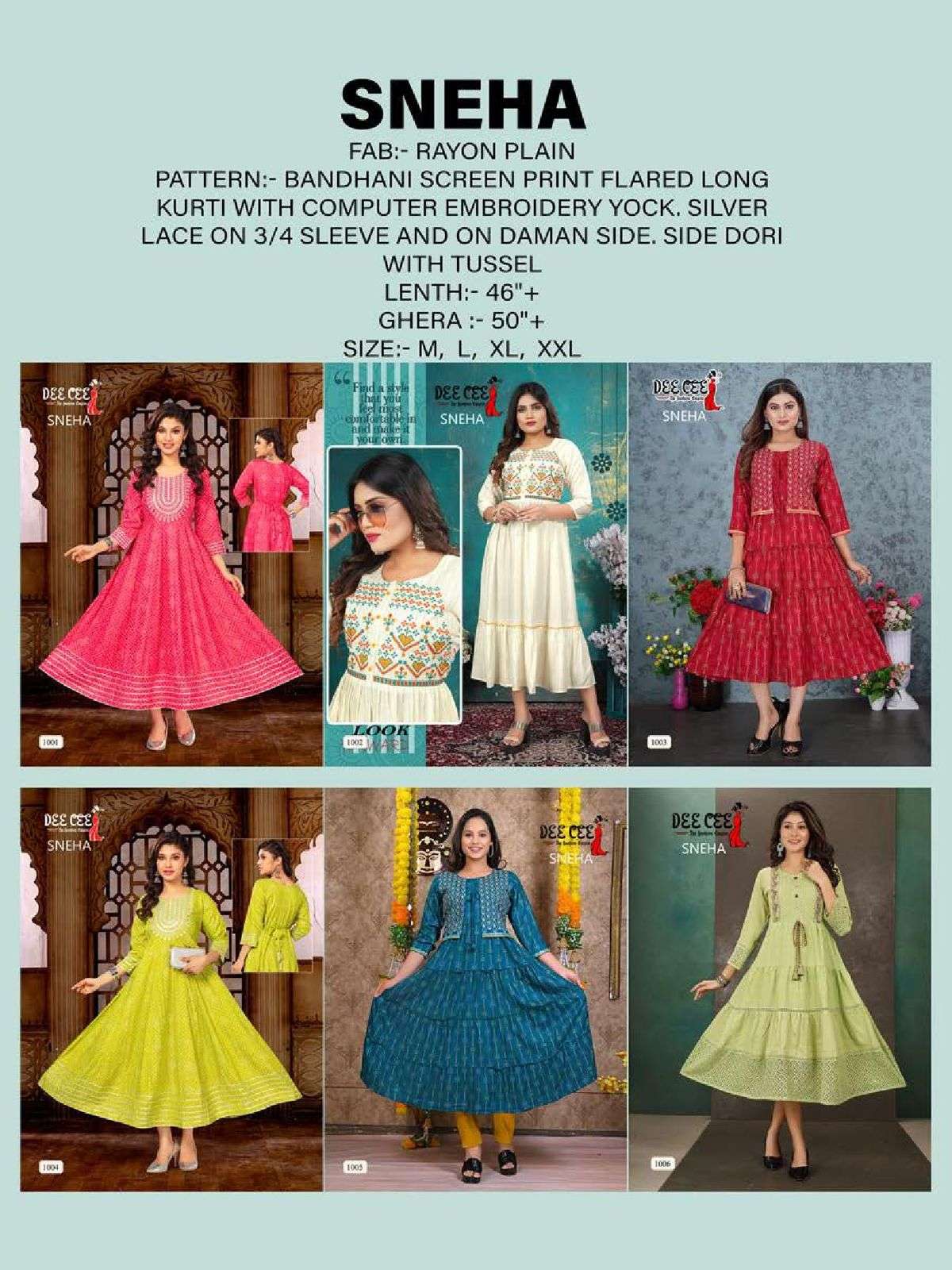 DEECEE SNEHA Kurti Wholesale catalog