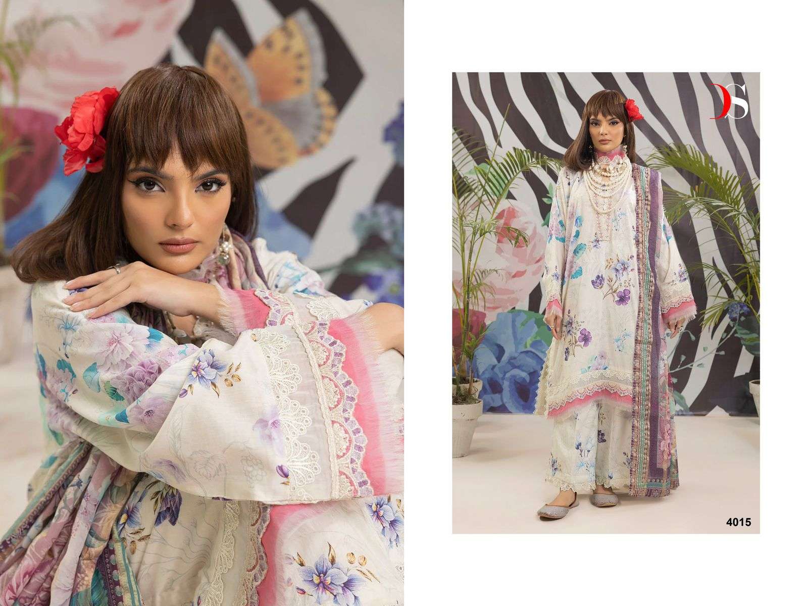 Deepsy Adan Prints 23 Chiffon Dupatta Salwar Kameez Wholesale catalog