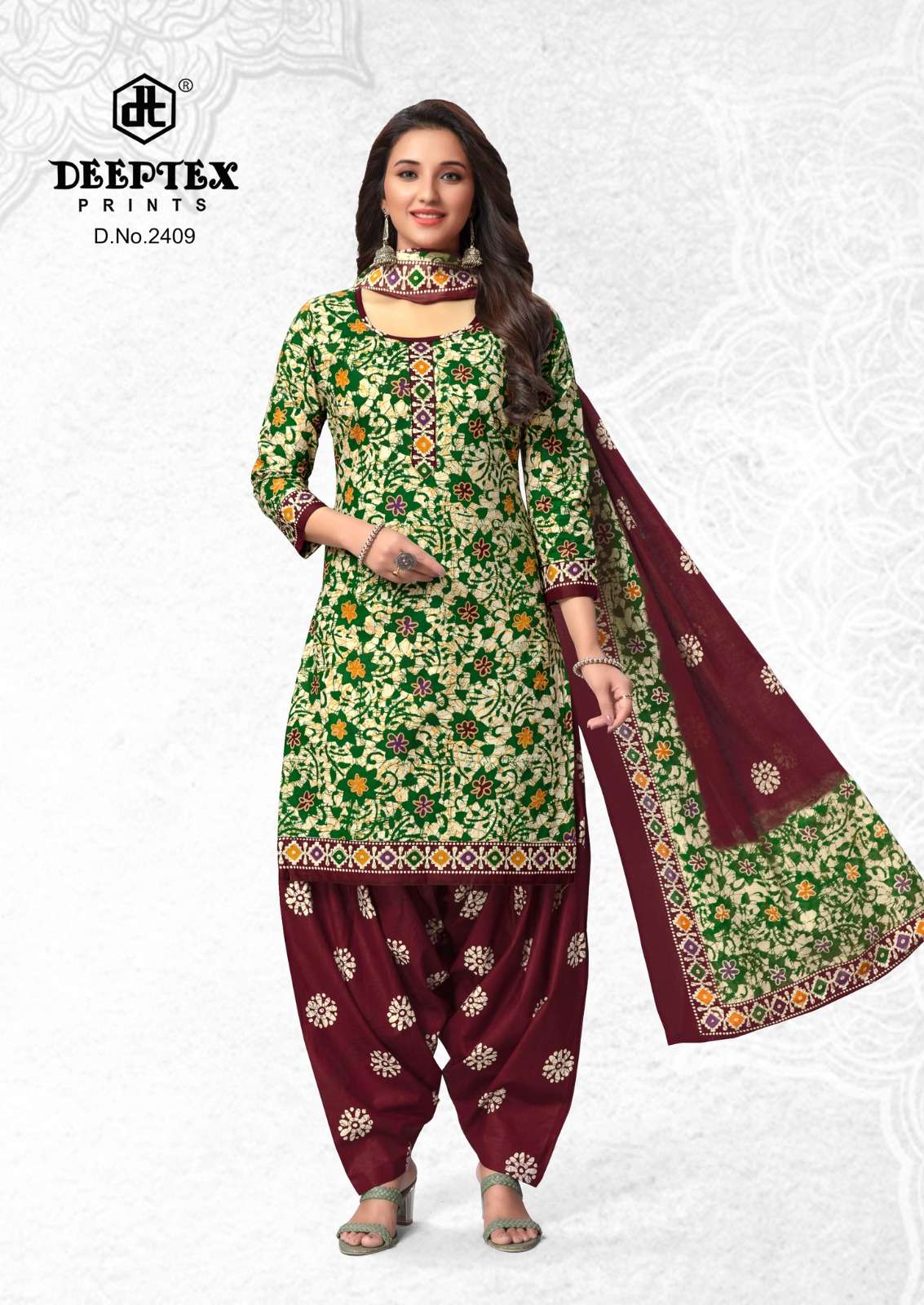 Deeptex Batic Vol-24- Dress Material Wholesale Catalog 
