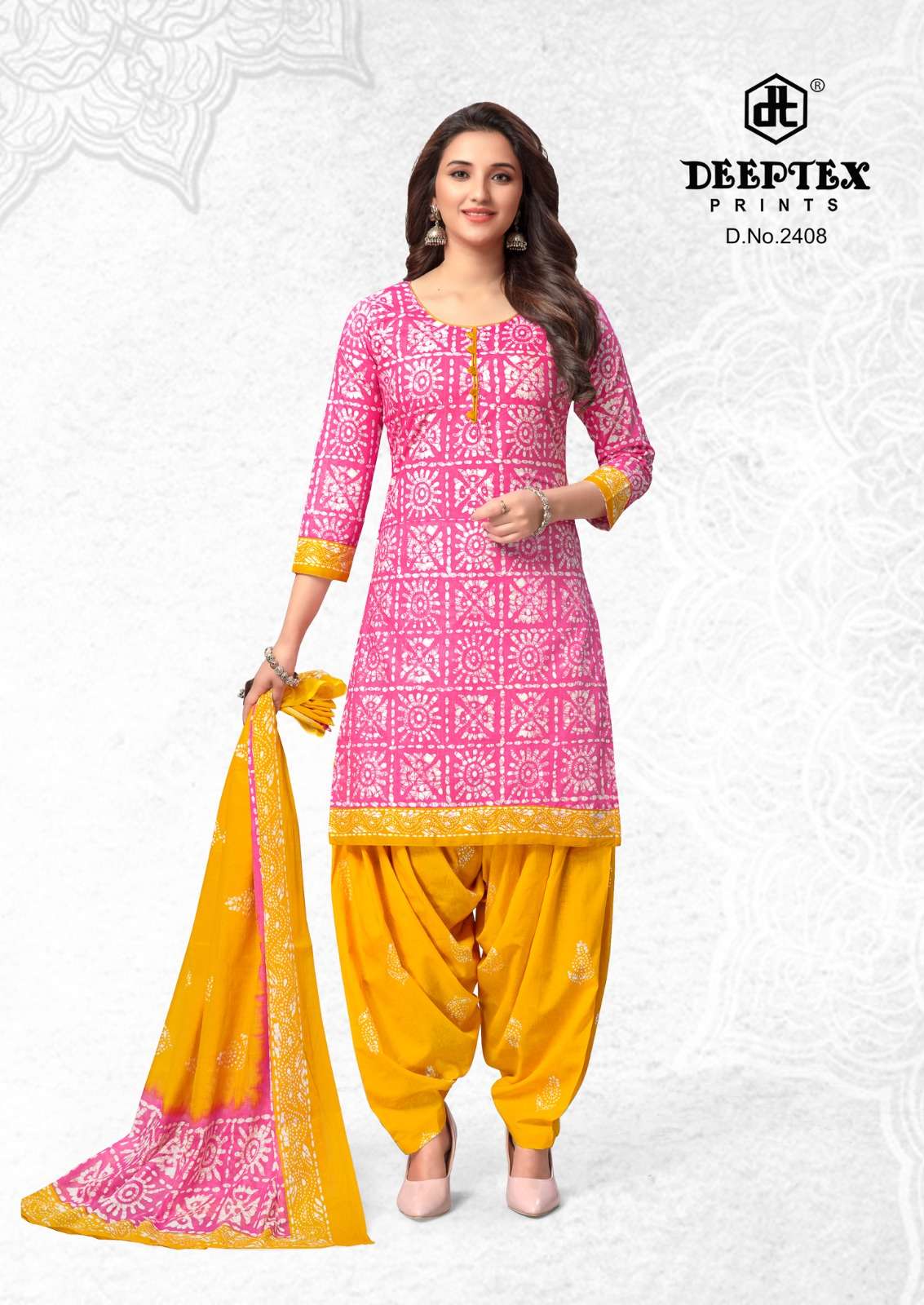 Deeptex Batic Vol-24- Dress Material Wholesale Catalog 