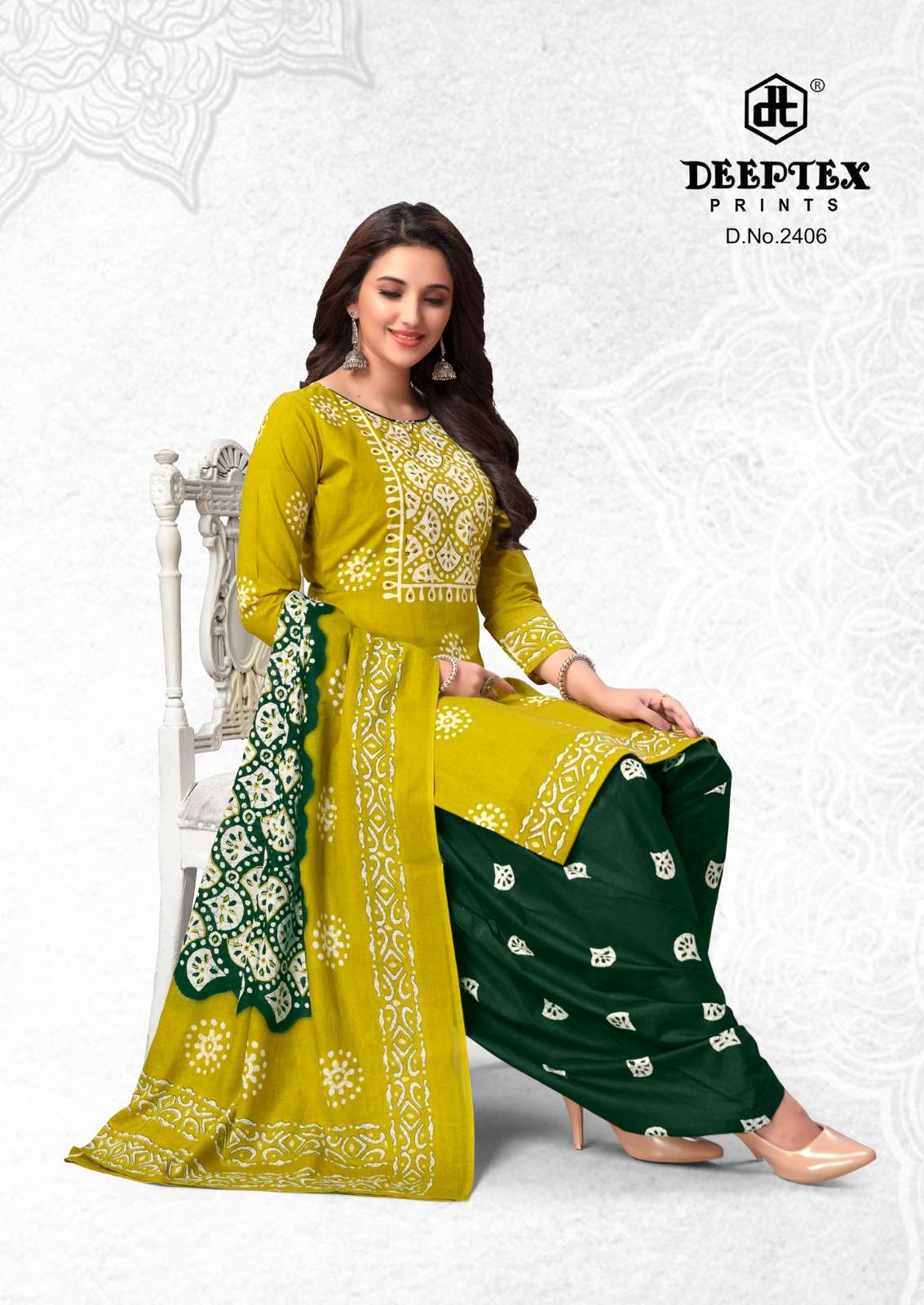 Deeptex Batic Vol-24- Dress Material Wholesale Catalog 