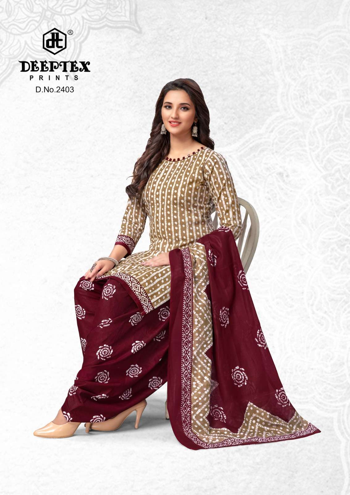 Deeptex Batic Vol-24- Dress Material Wholesale Catalog 