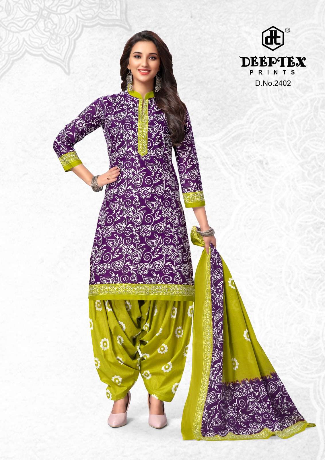 Deeptex Batic Vol-24- Dress Material Wholesale Catalog 