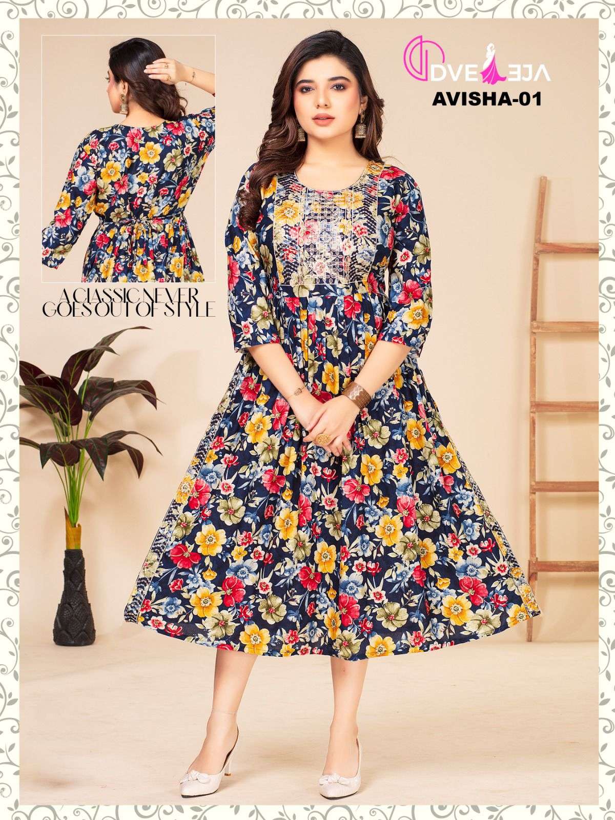 DVEEJA FASHION AVISHAA vol -1 Kurti Wholesale catalog