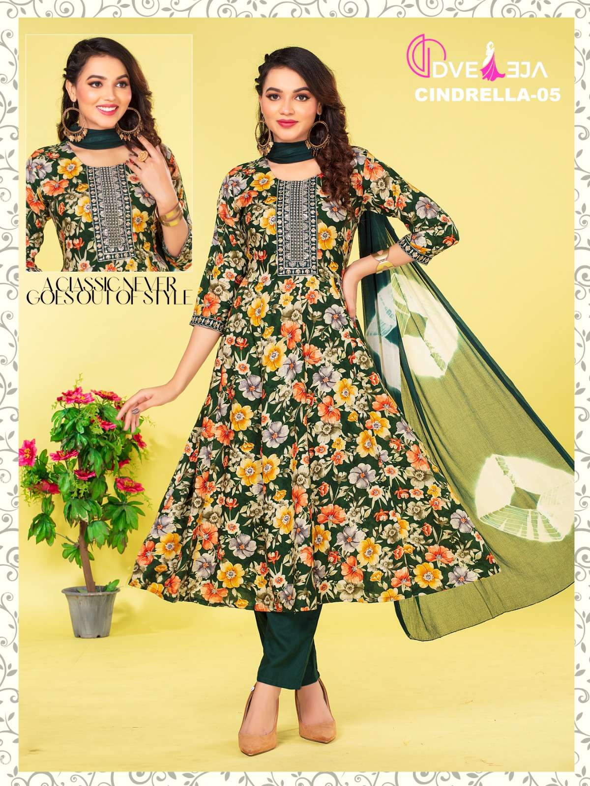 DVEEJA FASHION CINDRELLA SERIES Kurti Wholesale catalog