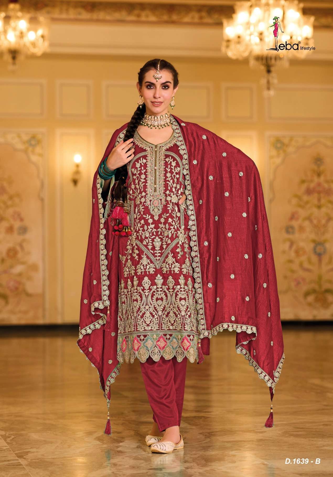 Eba Anokhi Color Premium Silk Pakistani Suits Wholesale catalog
