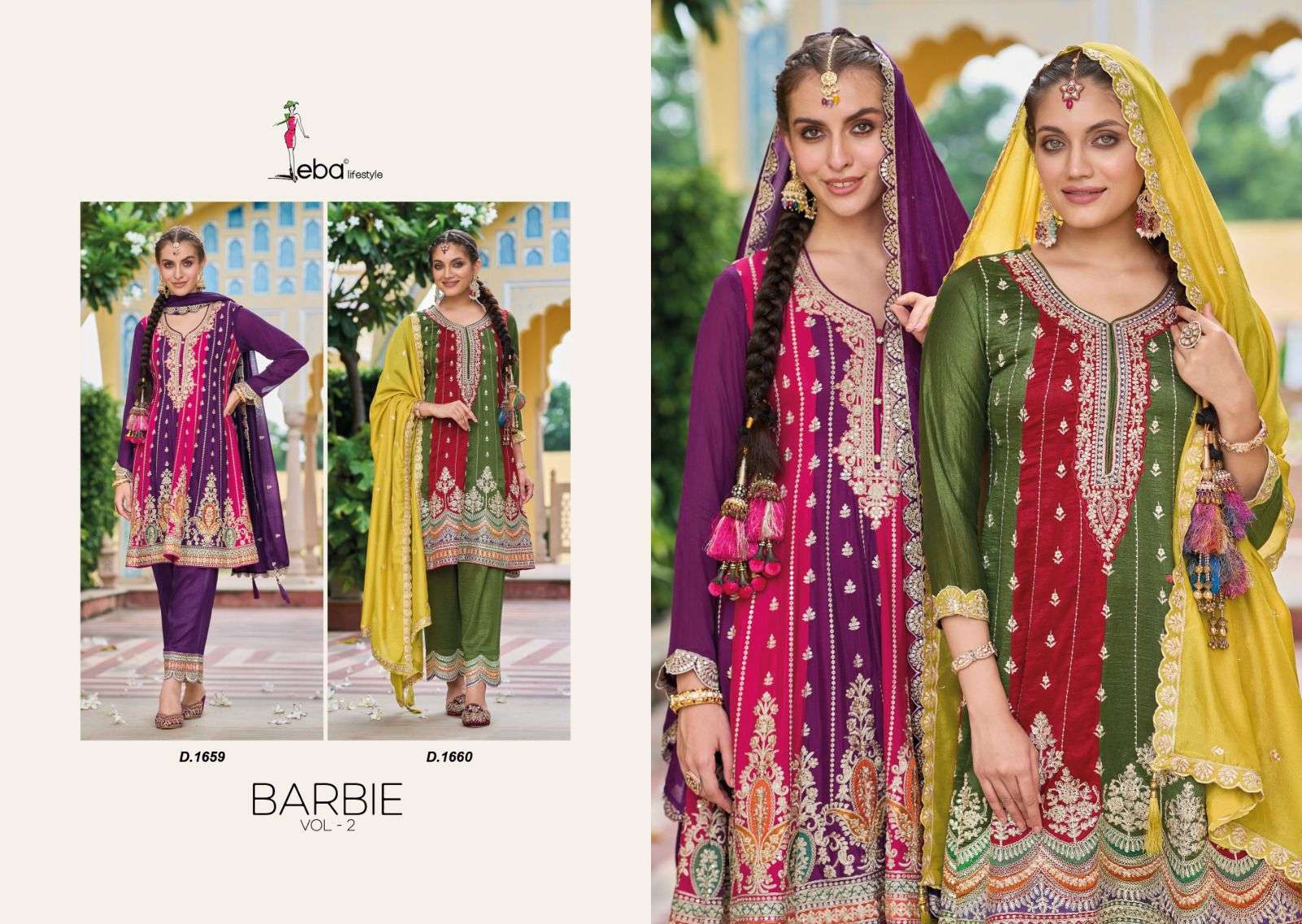 Eba Barbie Vol 2 Premium Silk Salwar Kameez Wholesale catalog