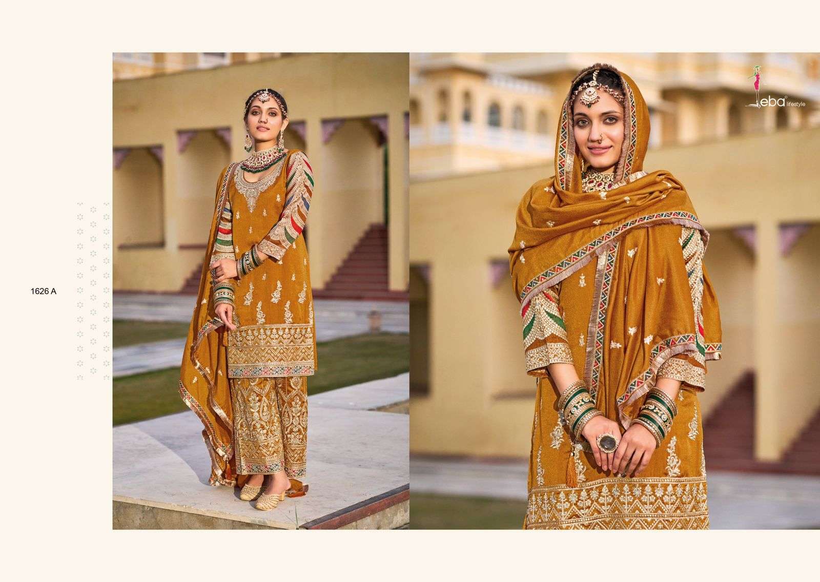 Eba Sangini Colors Premium Silk Salwar Kameez Wholesale catalog
