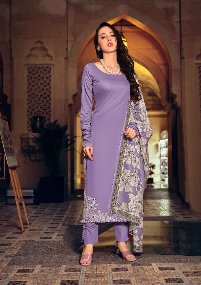 Fida Verika Cotton Satin Embroidery Salwar Kameez Wholesale catalog