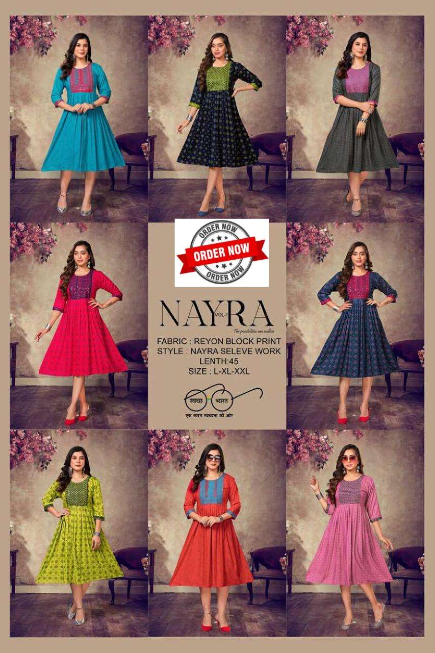 FT NAYRA VOL.1 Kurti Wholesale catalog