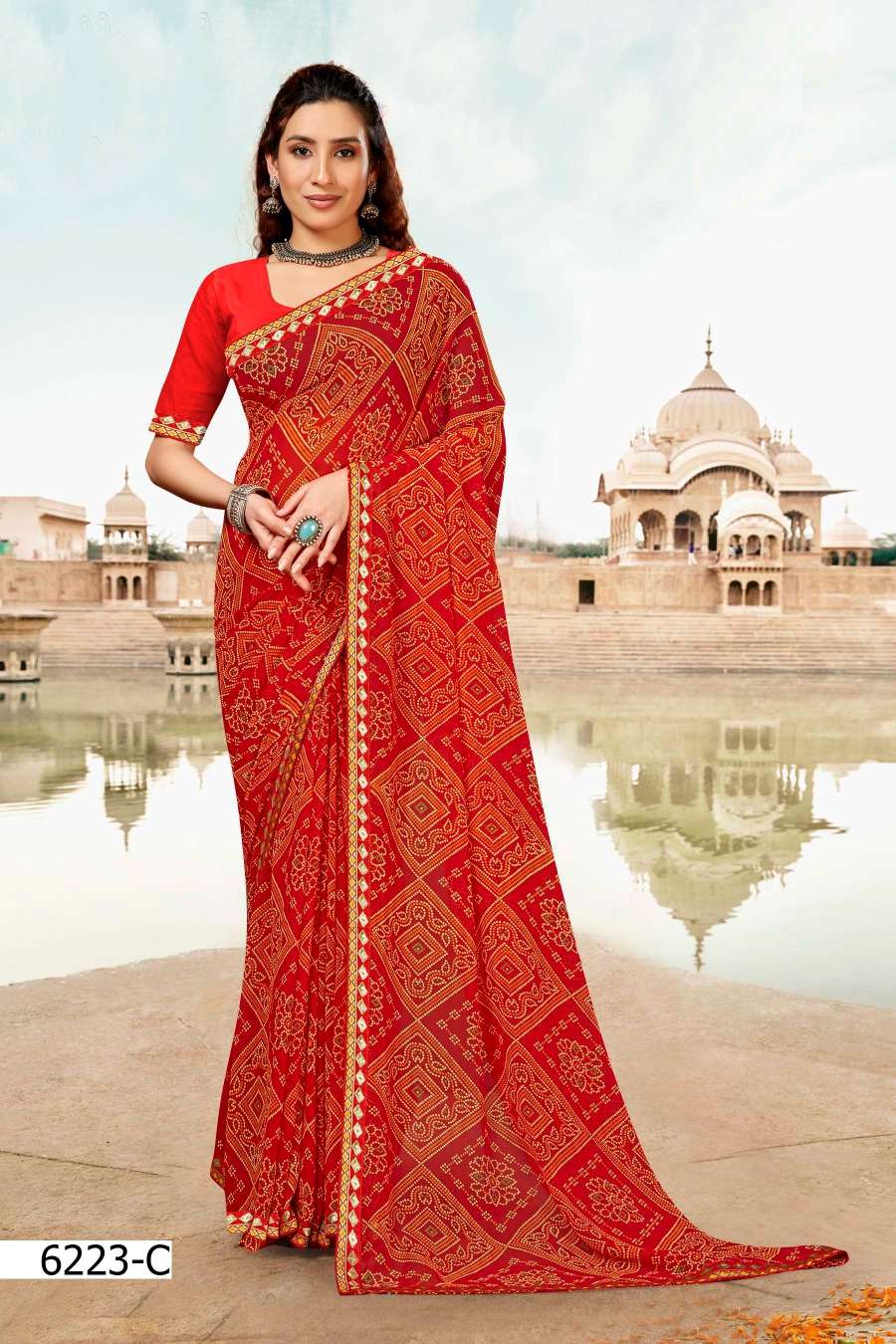 GHUN GHAT 6223 INDER SILK MILLS Saree Wholesale catalog