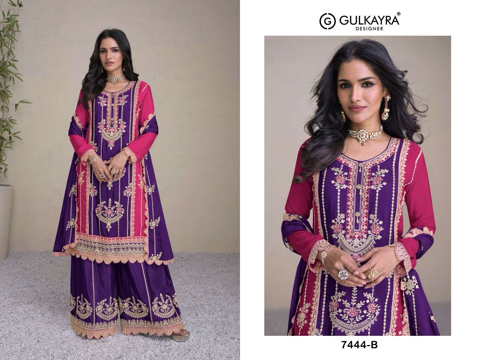 Gulkayra Sabina Real Chinon Designer Salwar Suits Wholesale catalog