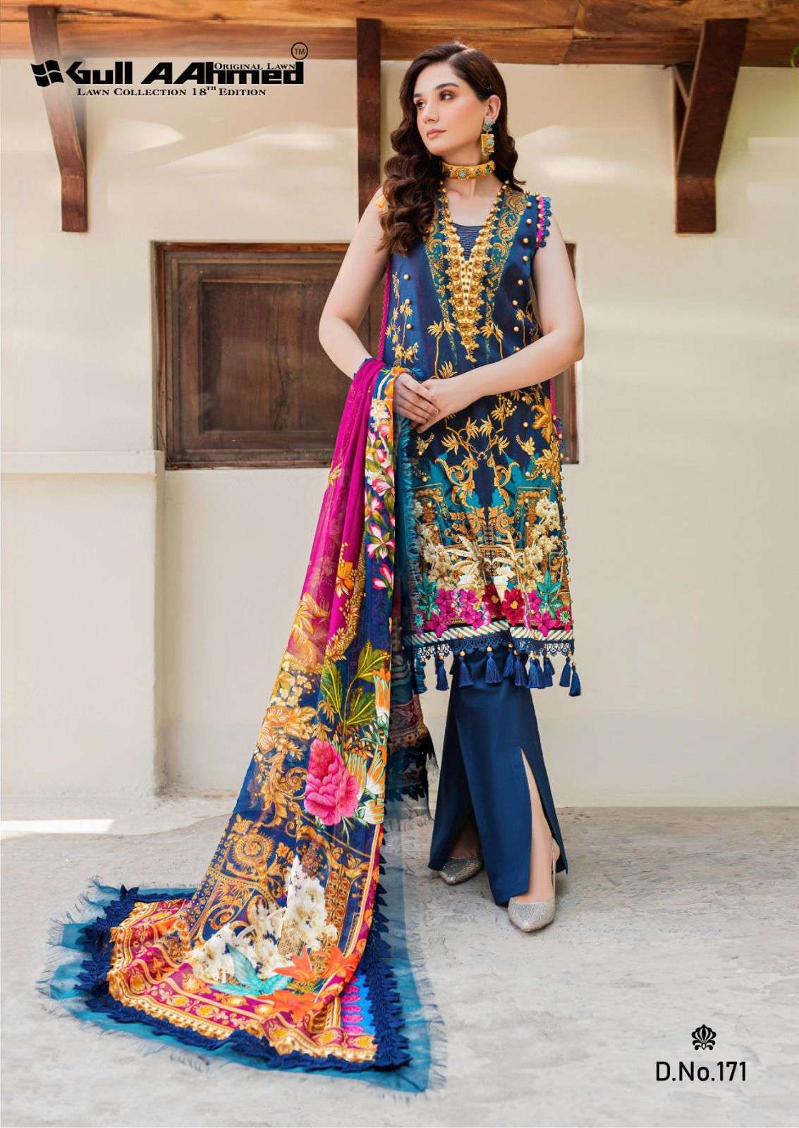 Gull A Ahmed Vol 18 Lawn Cotton Dress Material  Wholesale catalog
