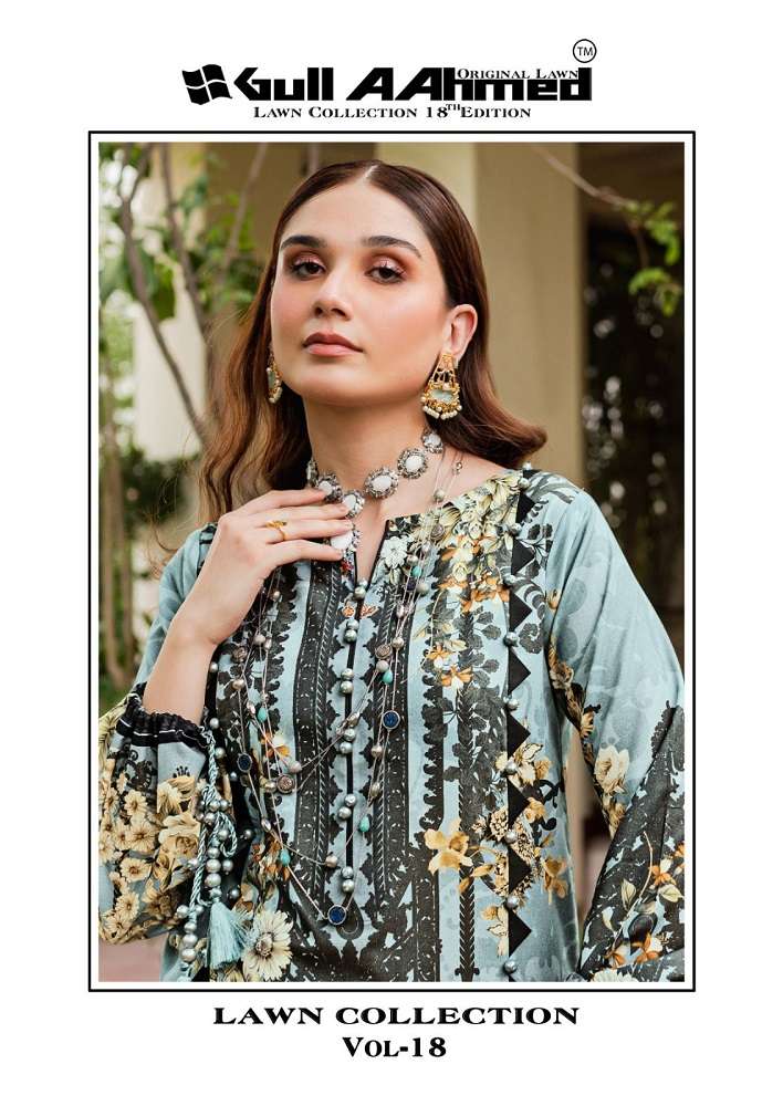 Gull Aahmed Lawn Collection Vol-18 -Dress Material -Wholesale Catalog