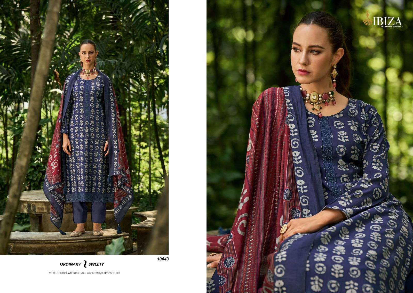 Ibiza Batik Salwar Kameez Wholesale catalog
