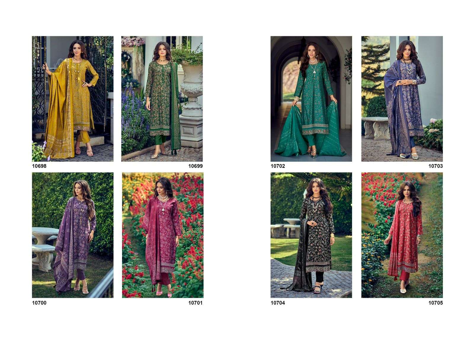 Ibiza Kantha Kari Viscose Maslin Designer Salwar Suits Wholesale catalog
