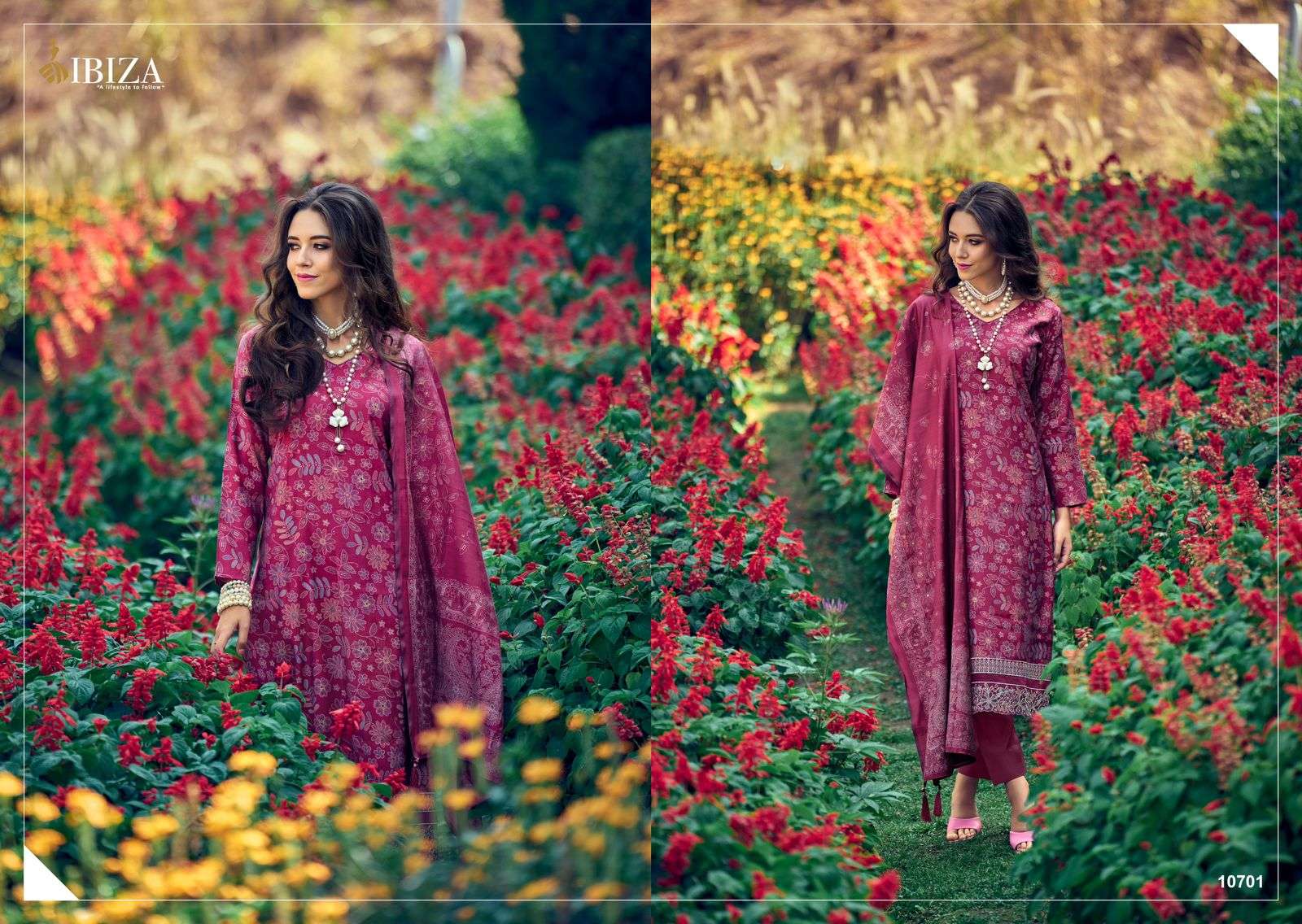 Ibiza Kantha Kari Viscose Maslin Designer Salwar Suits Wholesale catalog