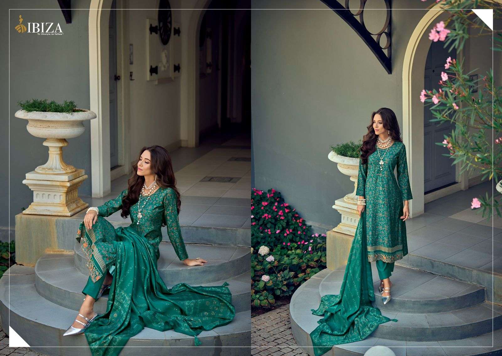 Ibiza Kantha Kari Viscose Maslin Designer Salwar Suits Wholesale catalog