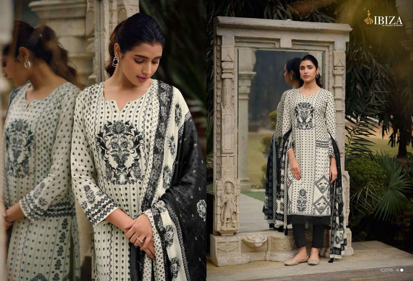 Ibiza Parstoon Musleen Embroidered Designer Salwar Suit Wholesale catalog