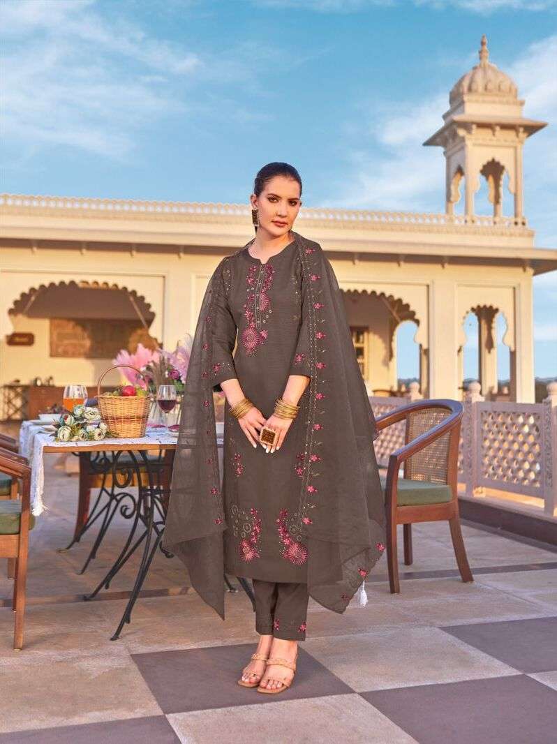 Isavasyam Armani Premium Kurti Pant With Dupatta Wholesale catalog