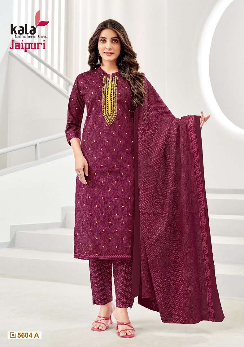 Kala Jaipuri Vol-4 – Kurti Pant With Dupatta - Wholesale Catalog
