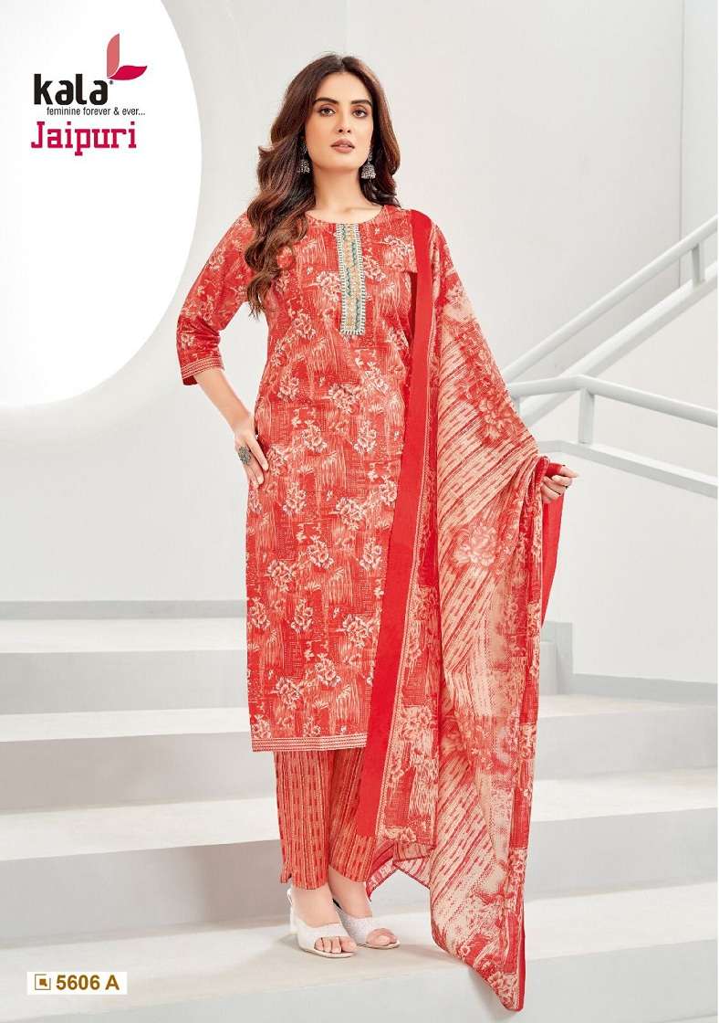 Kala Jaipuri Vol-4 – Kurti Pant With Dupatta - Wholesale Catalog
