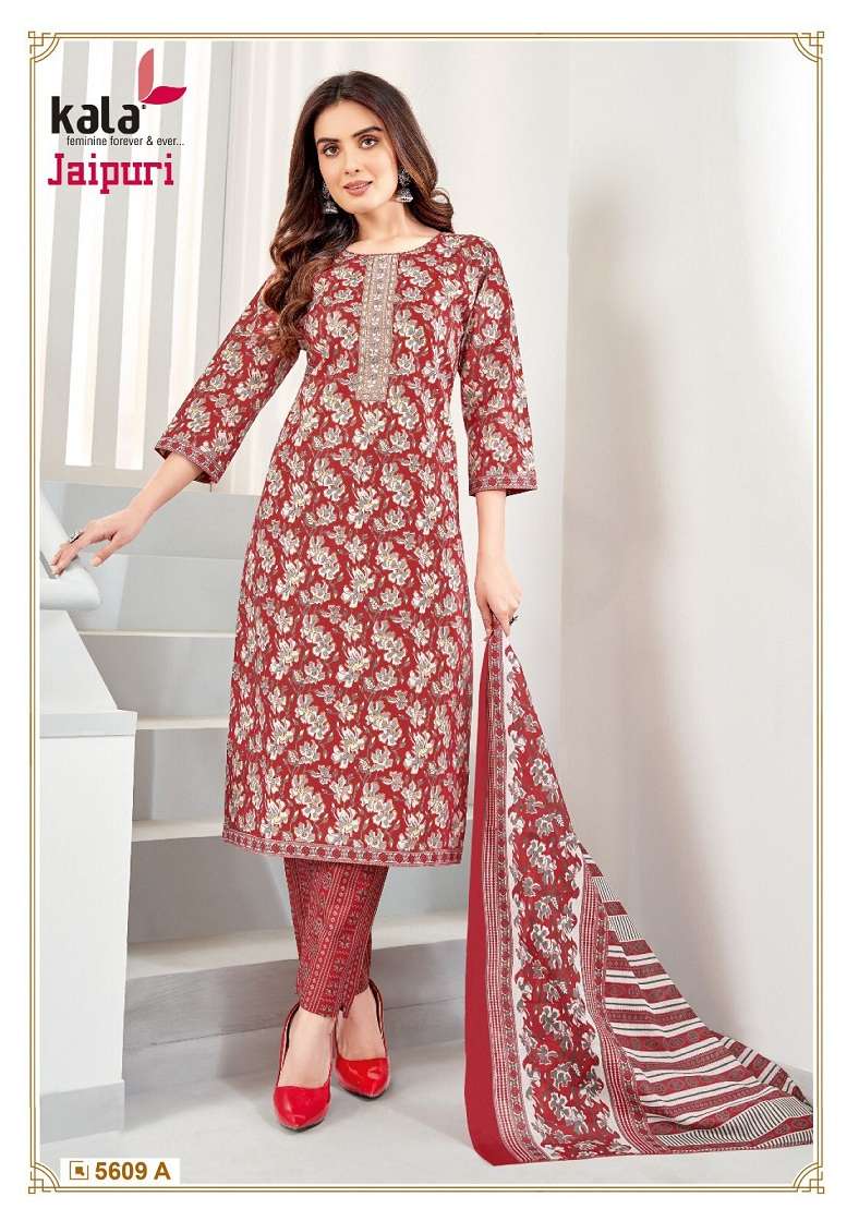 Kala Jaipuri Vol-4 – Kurti Pant With Dupatta - Wholesale Catalog