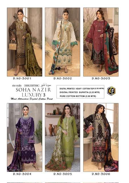 Keval Fab Soha Nazir Vol-3 – Luxury Karachi Cotton