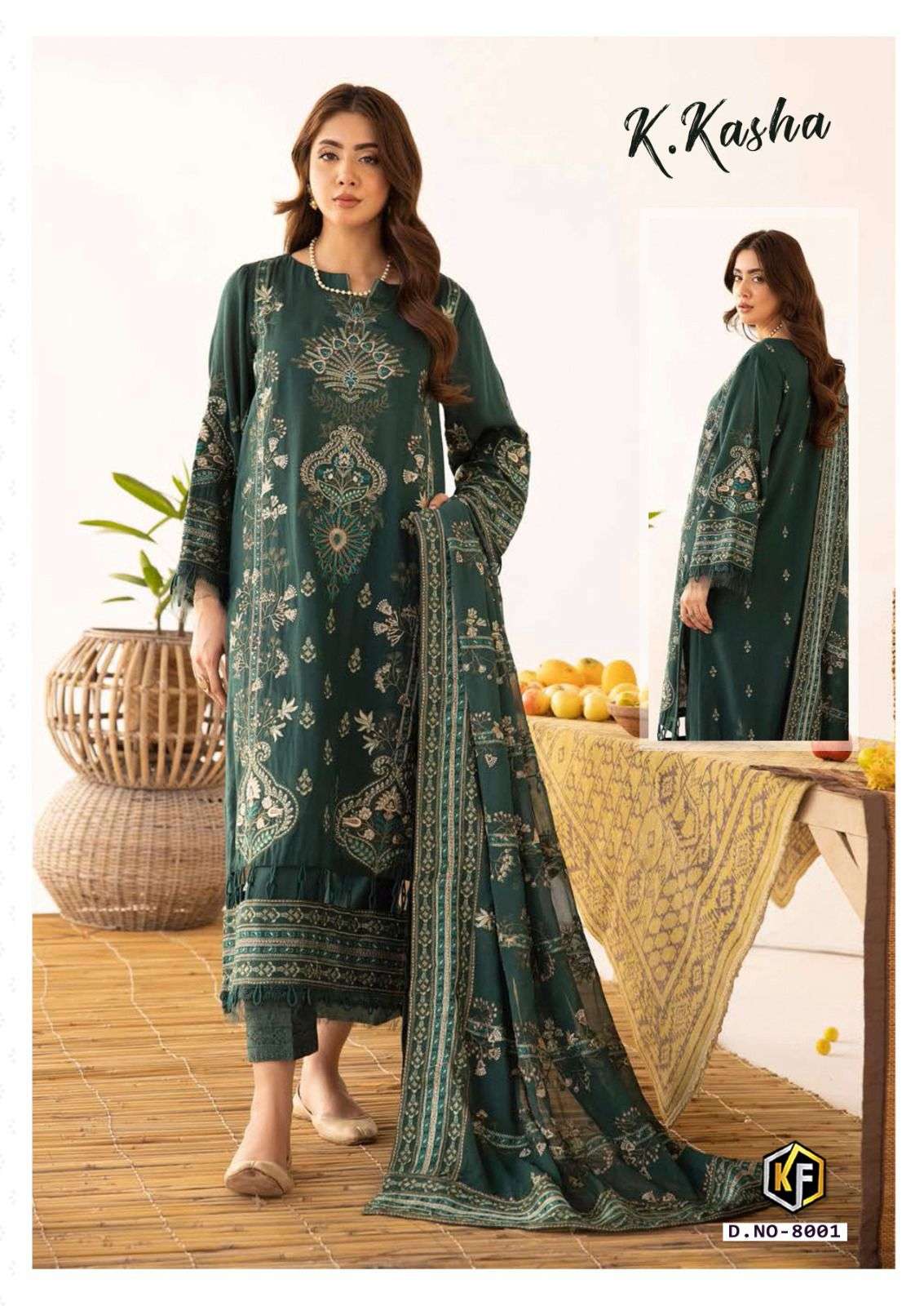 Keval K Kasha Vol 8 Dress Material Wholesale catalog