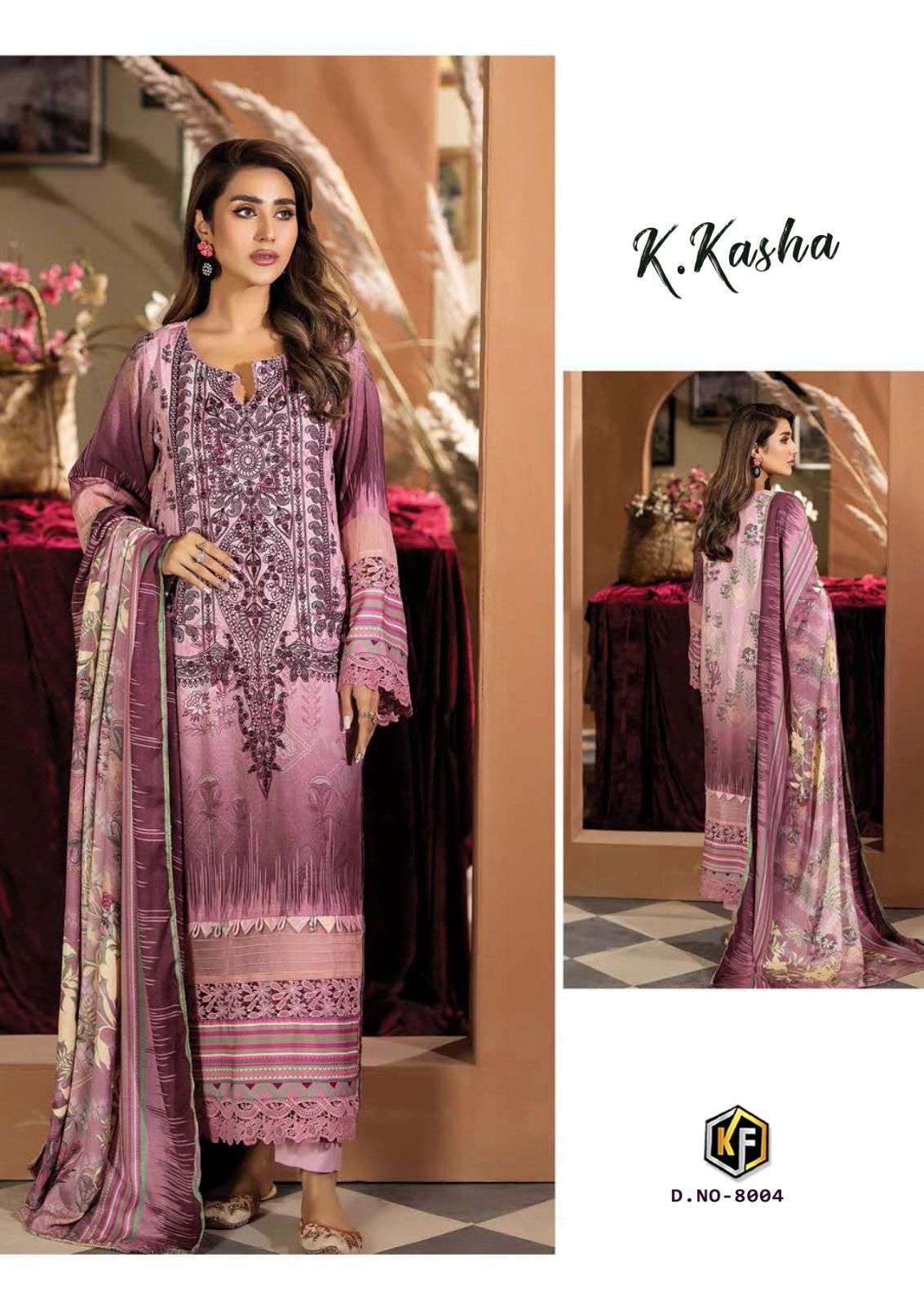 Keval K Kasha Vol 8 Dress Material Wholesale catalog