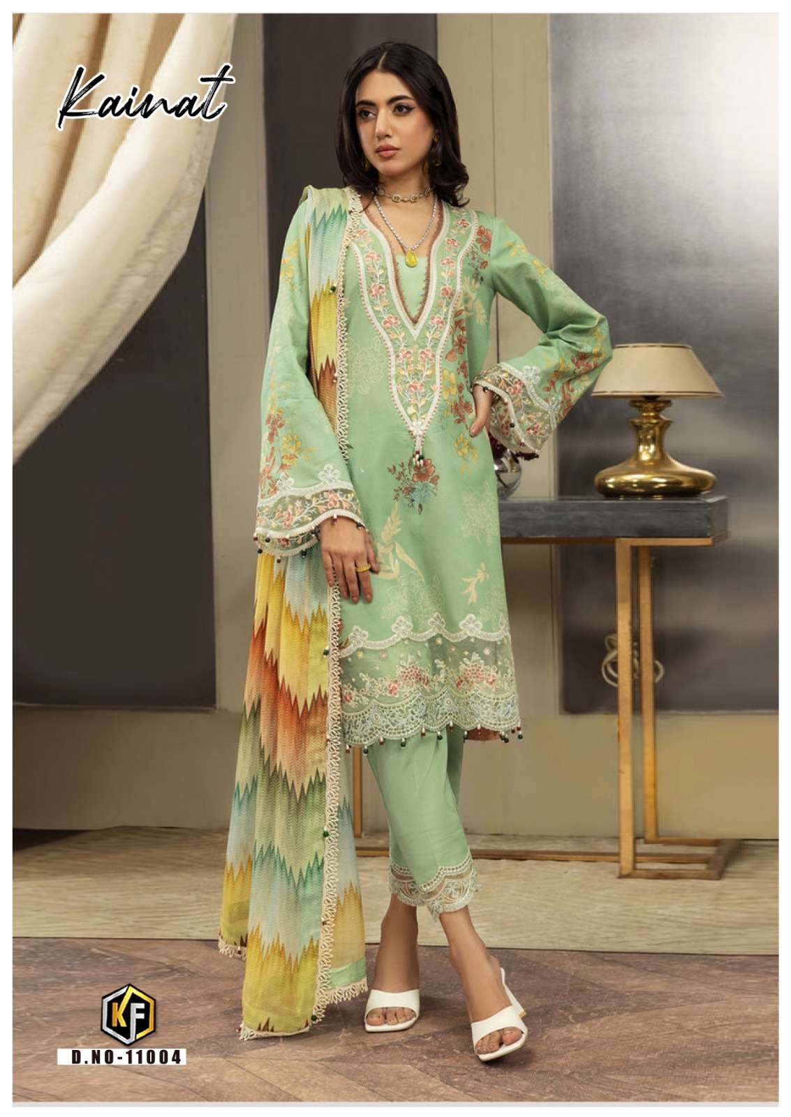 Keval Kainnat Vol-11- Heavy Luxury Lawn Collection Wholesale Catalog
