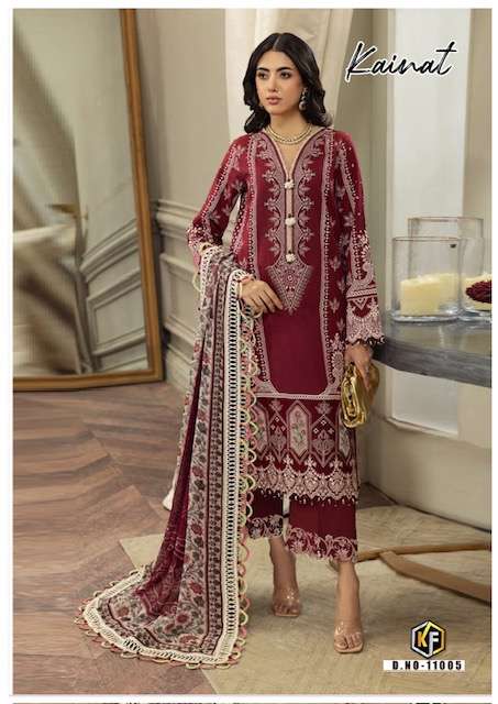 Keval Kainnat Vol-11- Heavy Luxury Lawn Collection Wholesale Catalog
