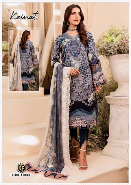Keval Kainnat Vol-11- Heavy Luxury Lawn Collection Wholesale Catalog