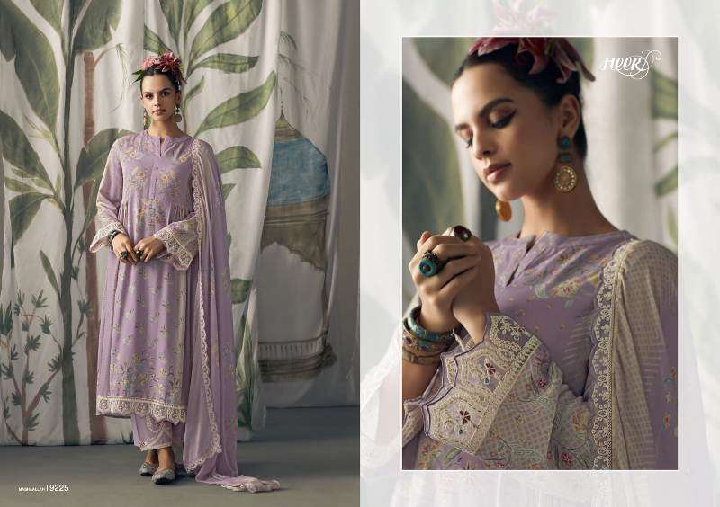 Kimora Heer Mashaallah Printed Muslin Dress Material Wholesale catalog