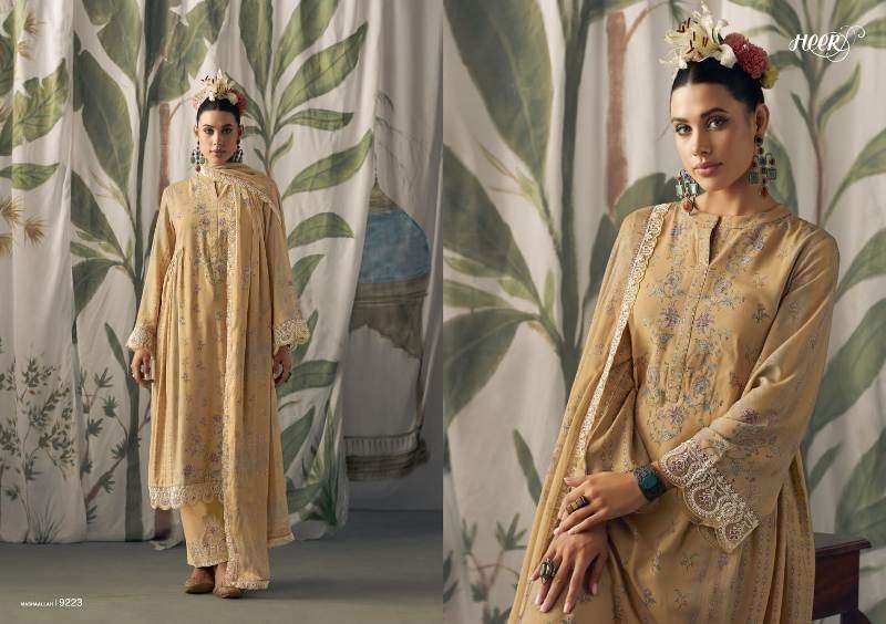 Kimora Heer Mashaallah Printed Muslin Dress Material Wholesale catalog