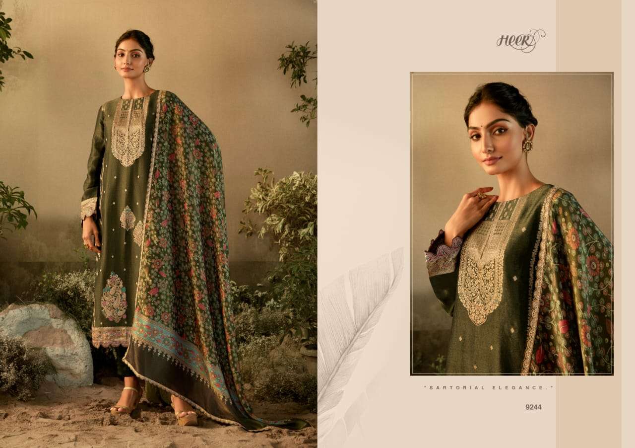 Kimora Heer Surmai Banarasi Zari Salwar Kameez Wholesale catalog