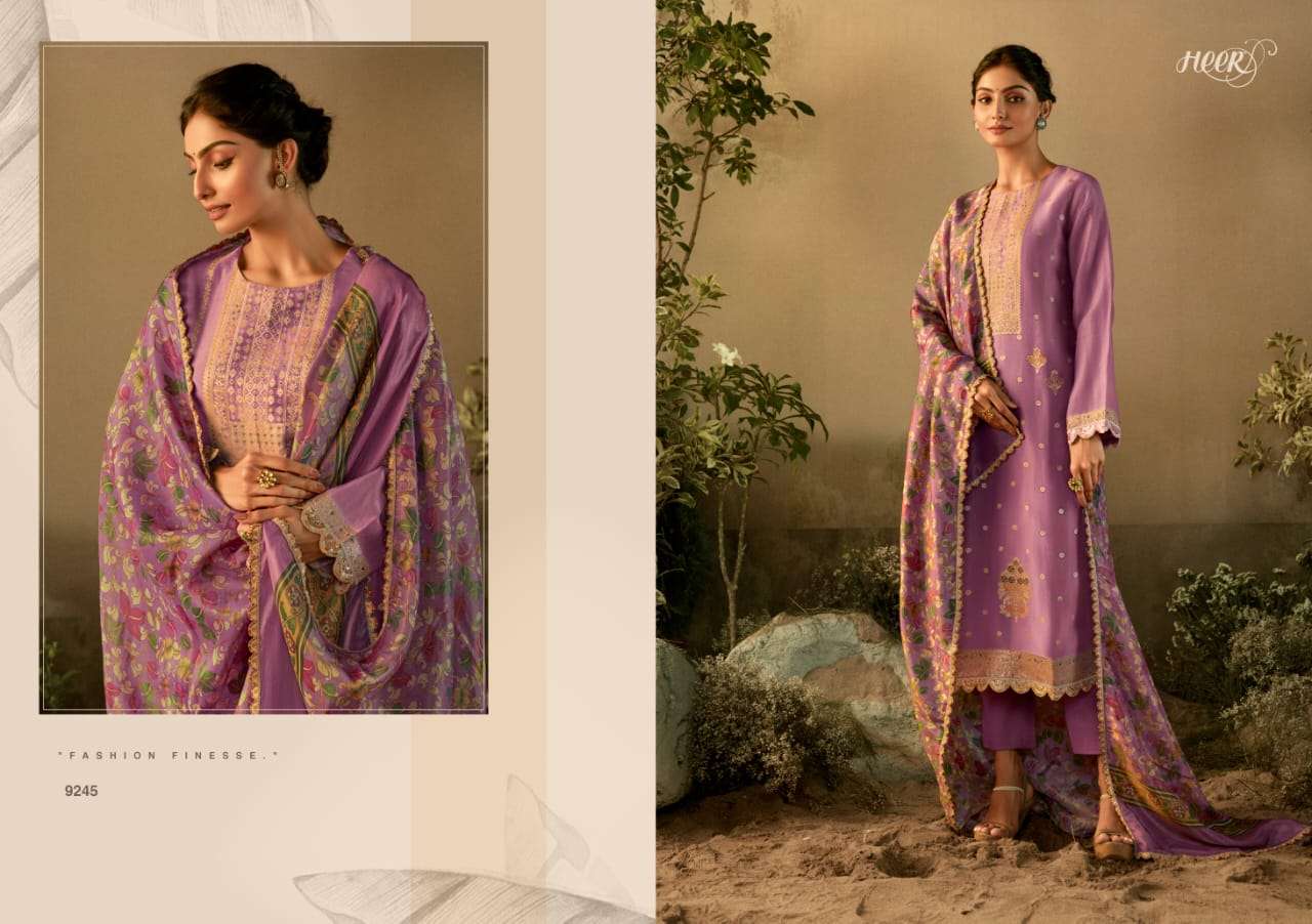 Kimora Heer Surmai Banarasi Zari Salwar Kameez Wholesale catalog