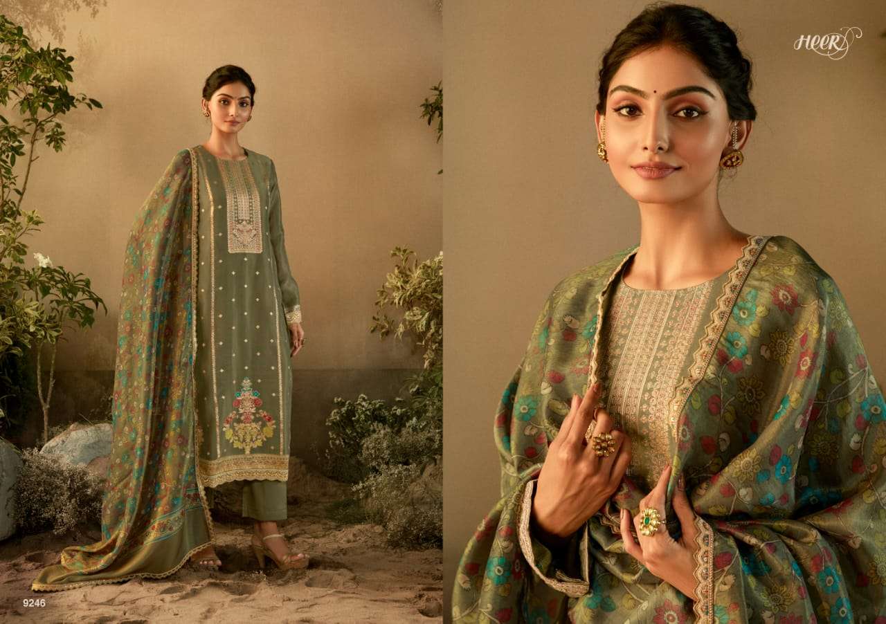 Kimora Heer Surmai Banarasi Zari Salwar Kameez Wholesale catalog