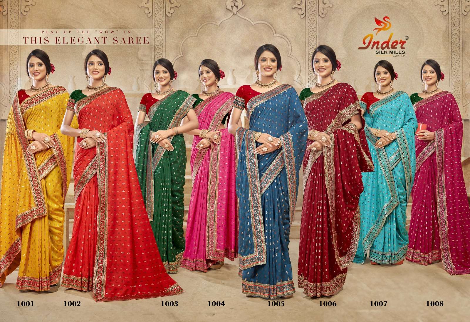 LADY TEACHER 6337 INDER SILK MILLS Saree Wholesale catalog