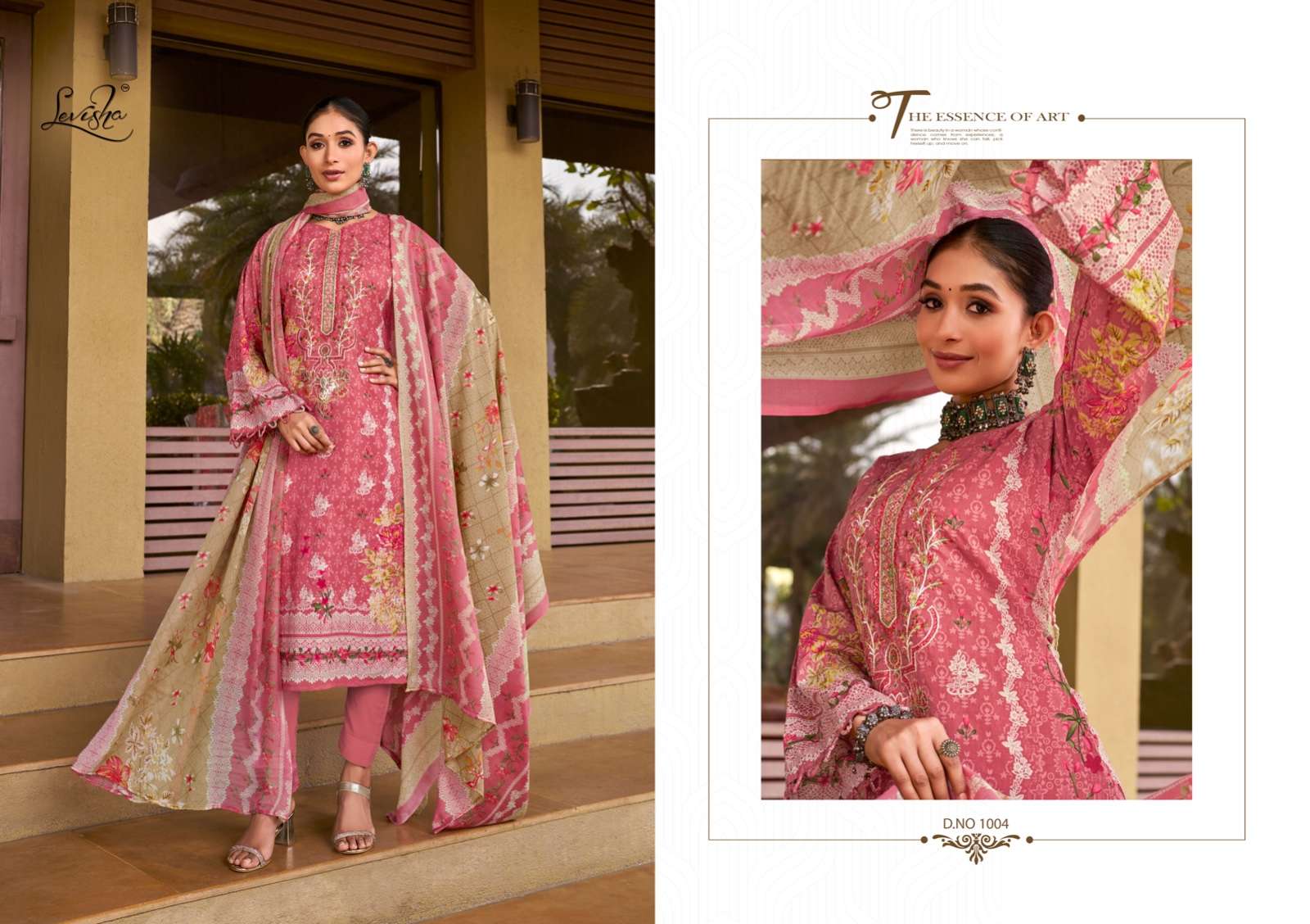 Levisha Shehnaz 1 Chiffon Dupatta Dress Material Wholesale catalog