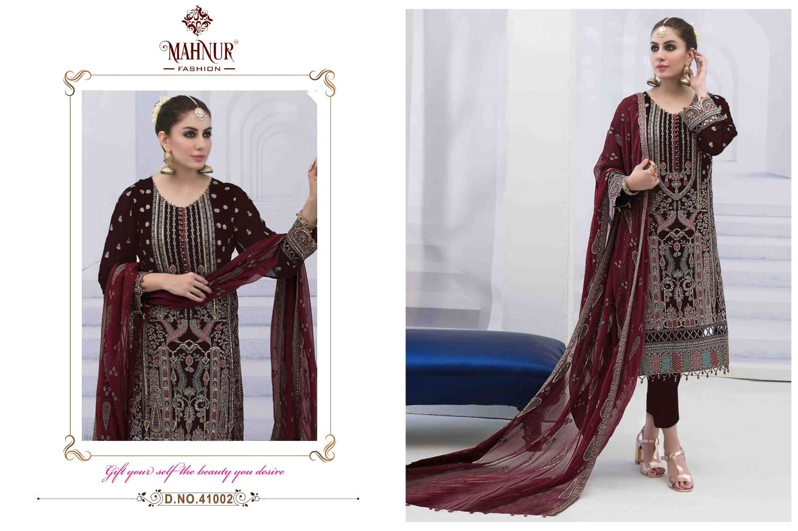 Mahnur Vol 41 Georgette Salwar Kameez Wholesale catalog