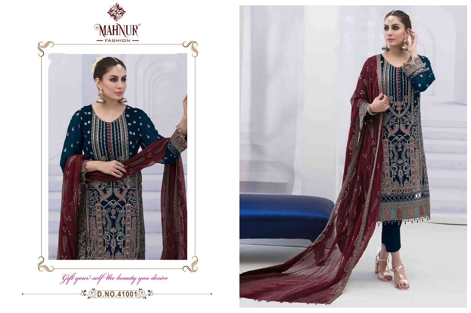 Mahnur Vol 41 Georgette Salwar Kameez Wholesale catalog